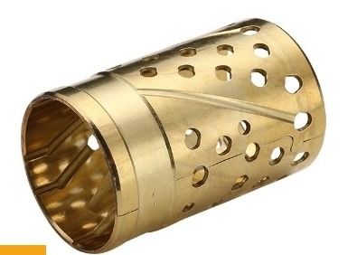 Tuleje z brązu CuZn32 o dużej nośności ze smarowaniem